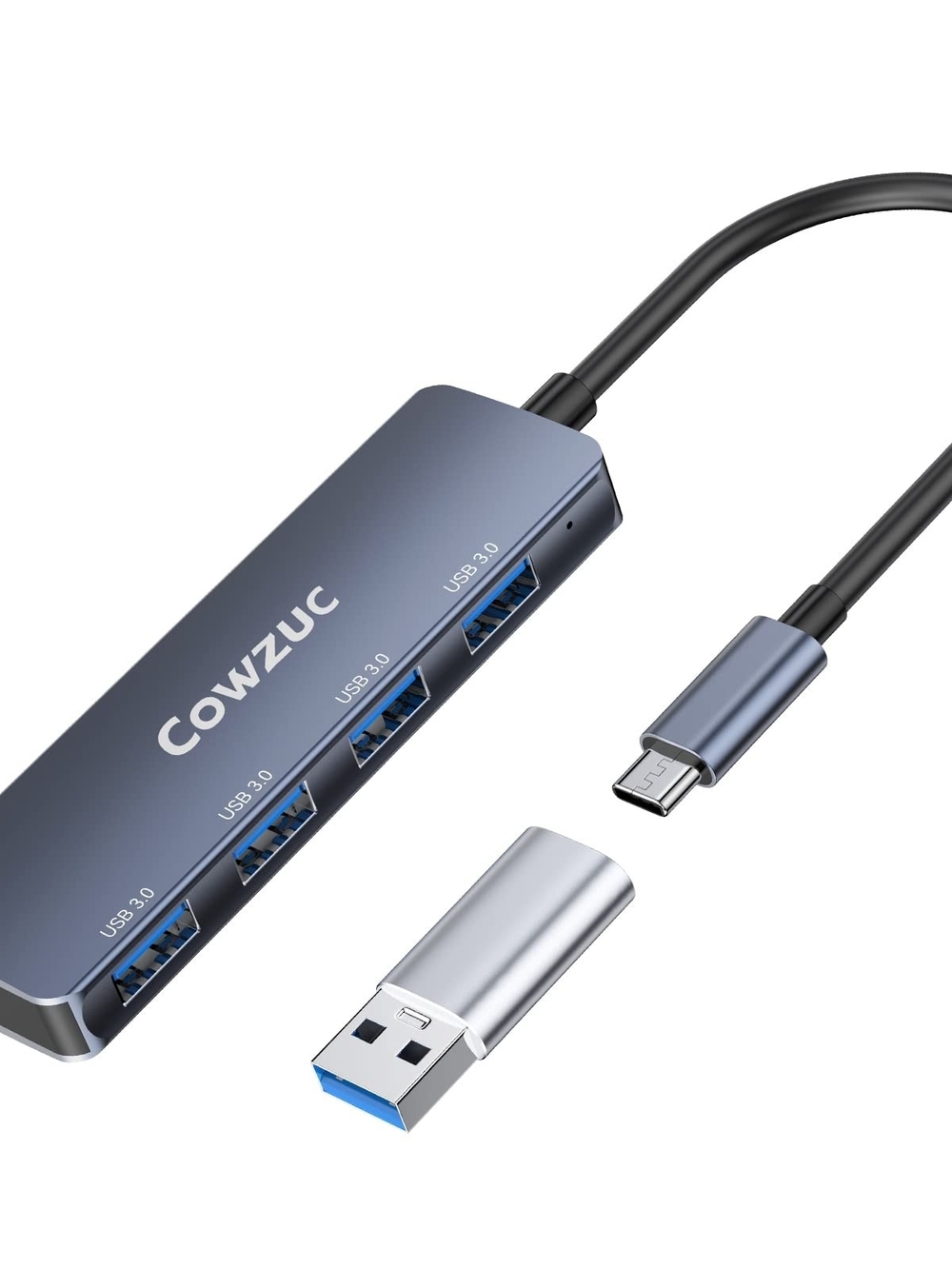 USB 3.0 Multi-Port Hub in Space Gray